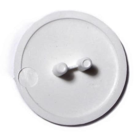 Midwest Fastener Screw Cap, 30 mm Dia, White, Plastic 10 PK 74663